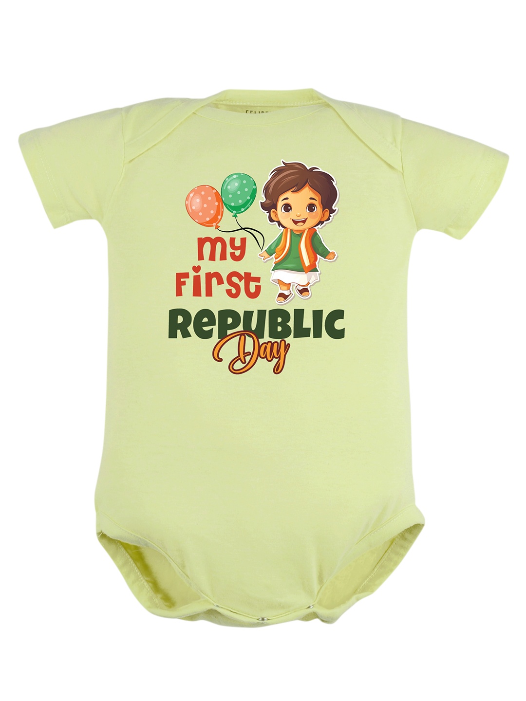 

FFLIRTYGO Infant Printed Cotton Bodysuit, Green