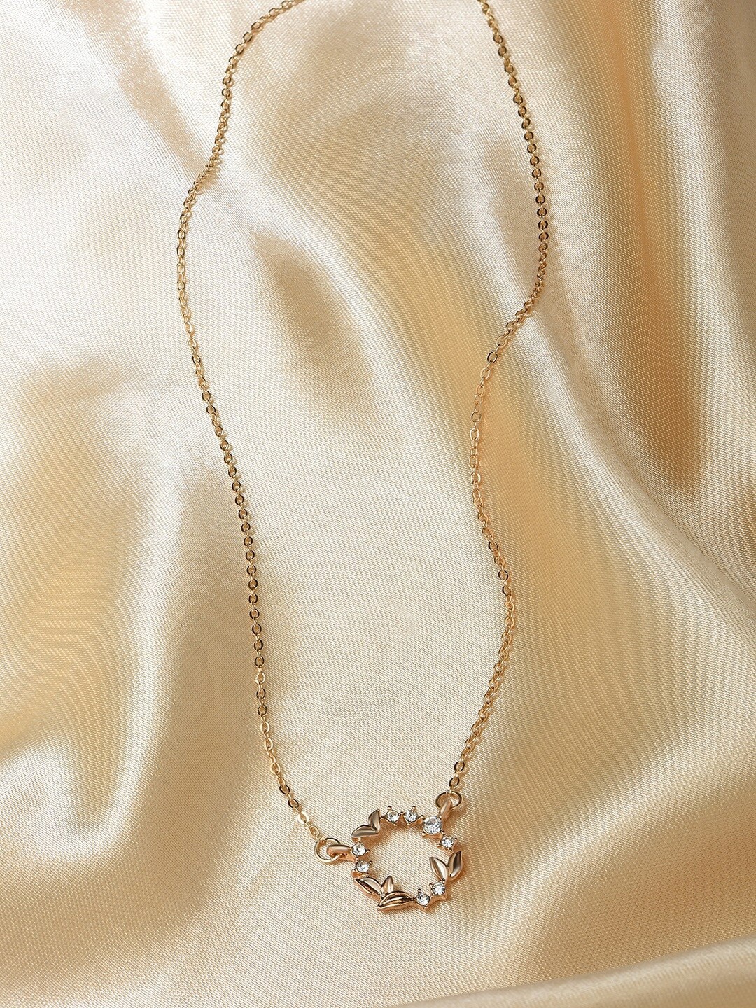 

ToniQ Gold-Plated Alloy Cubic Zirconia Necklace