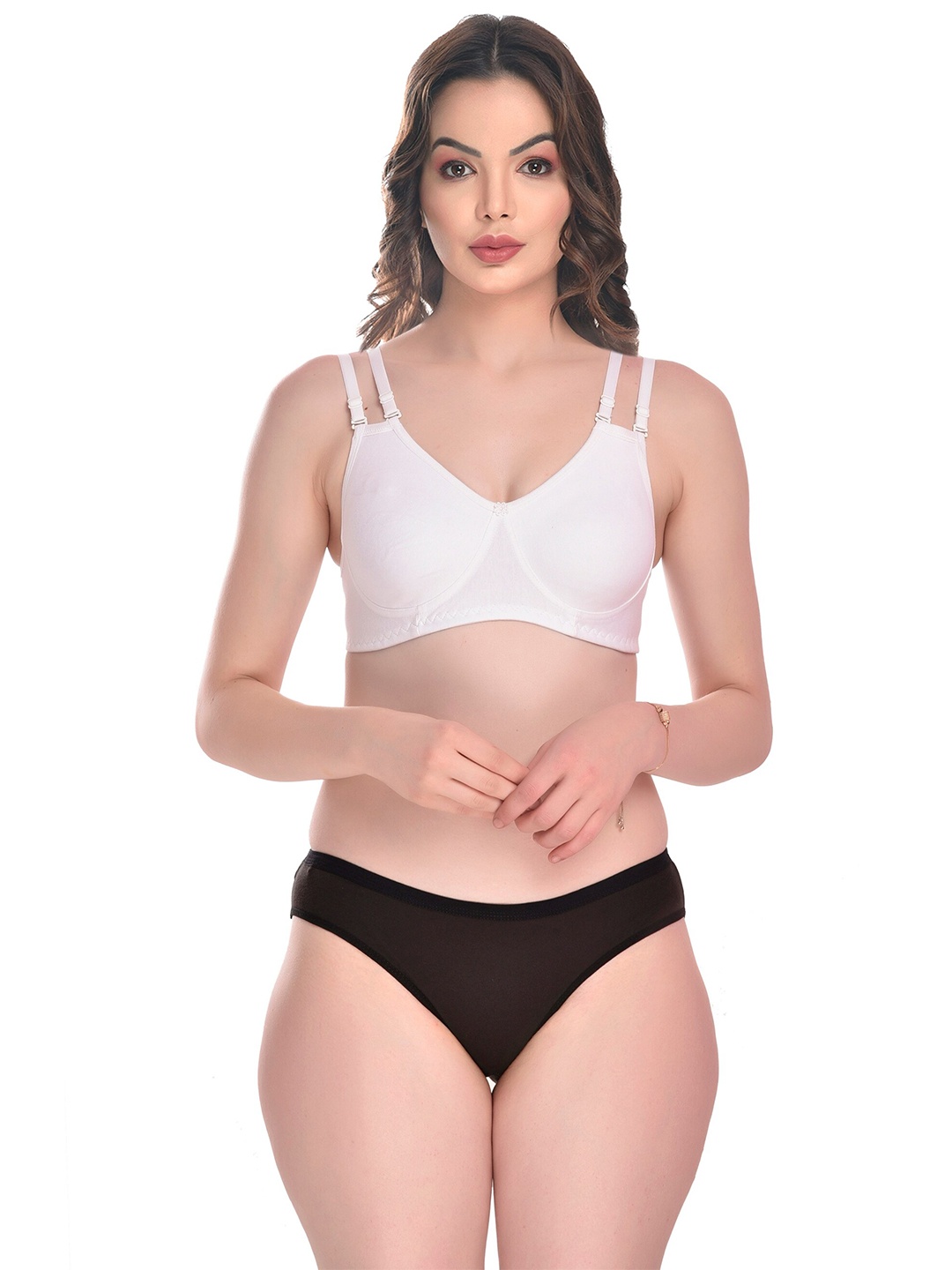 

SGC SWEDEN Non Padded Lingerie Set, White