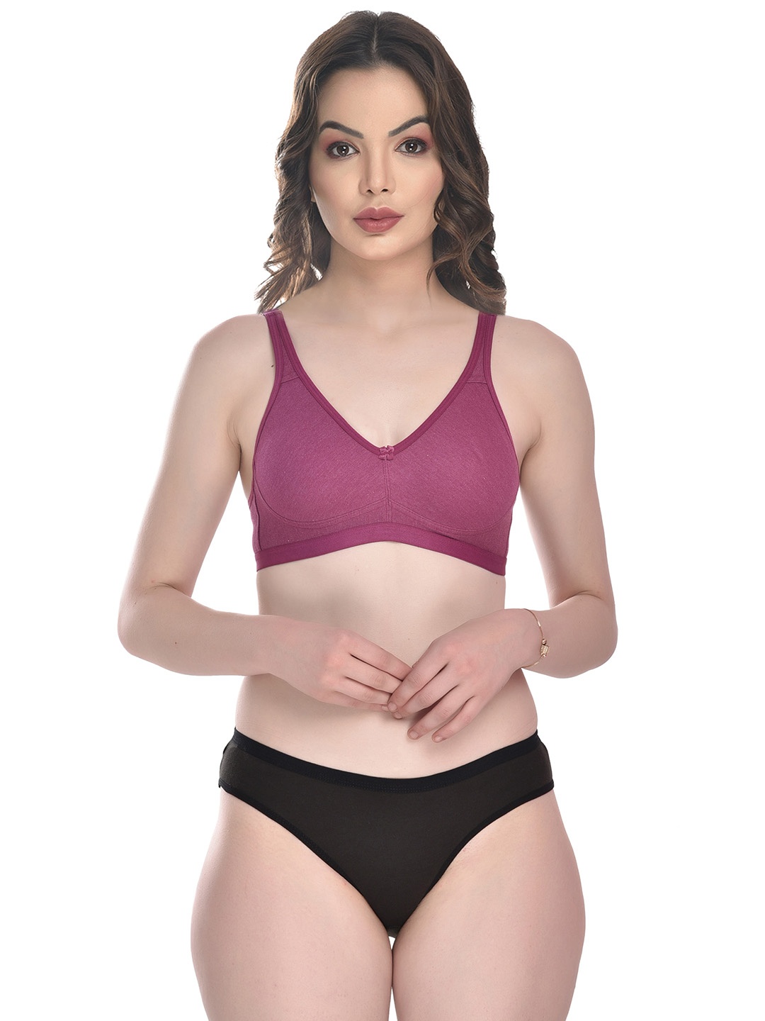 

SGC SWEDEN Non-Padded Lingerie Set, Purple