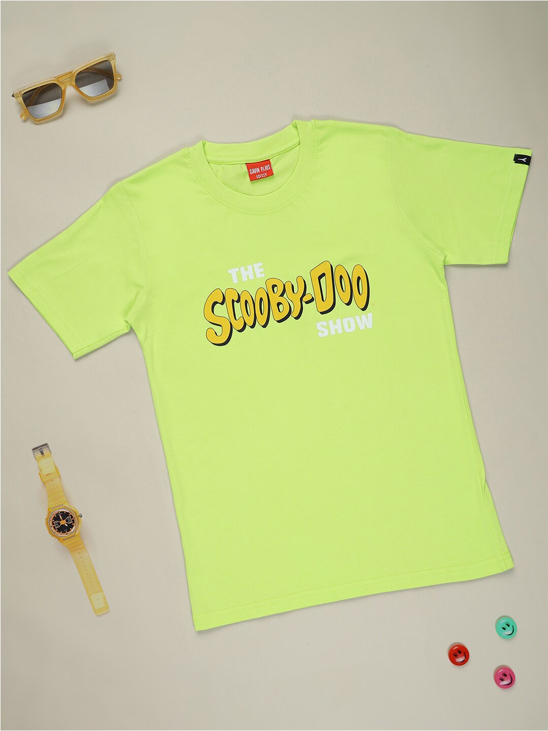 

Gavin Paris Girls Typography Printed Pure Cotton T-shirt, Green