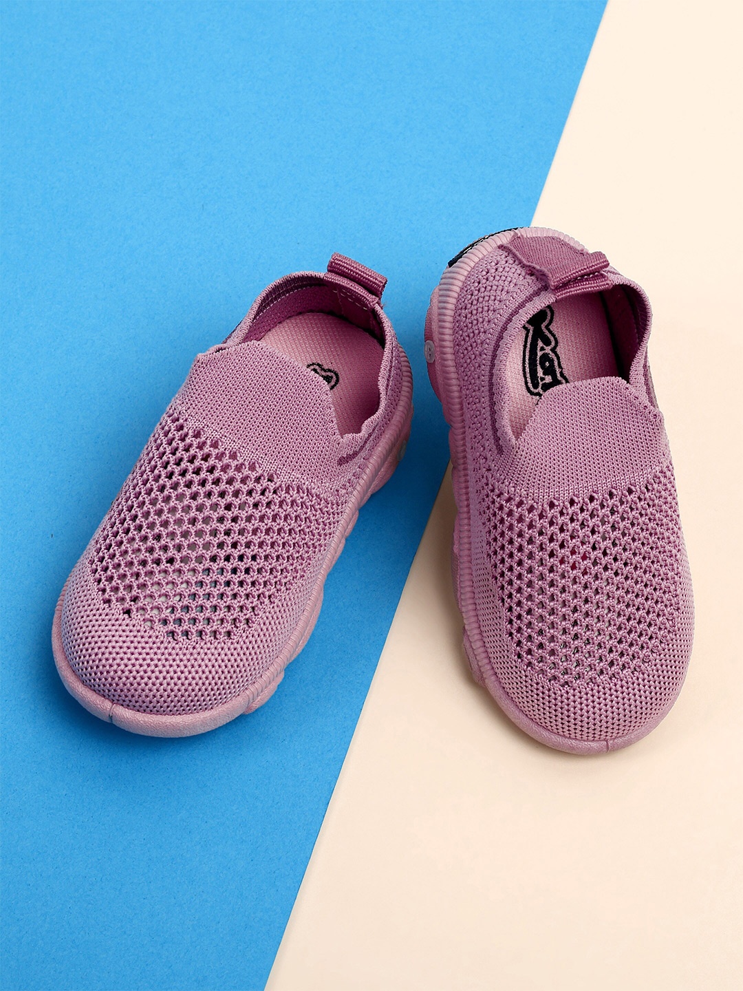 

KATS Kids Textured Antibacterial Musical Slip-On Sneakers, Peach