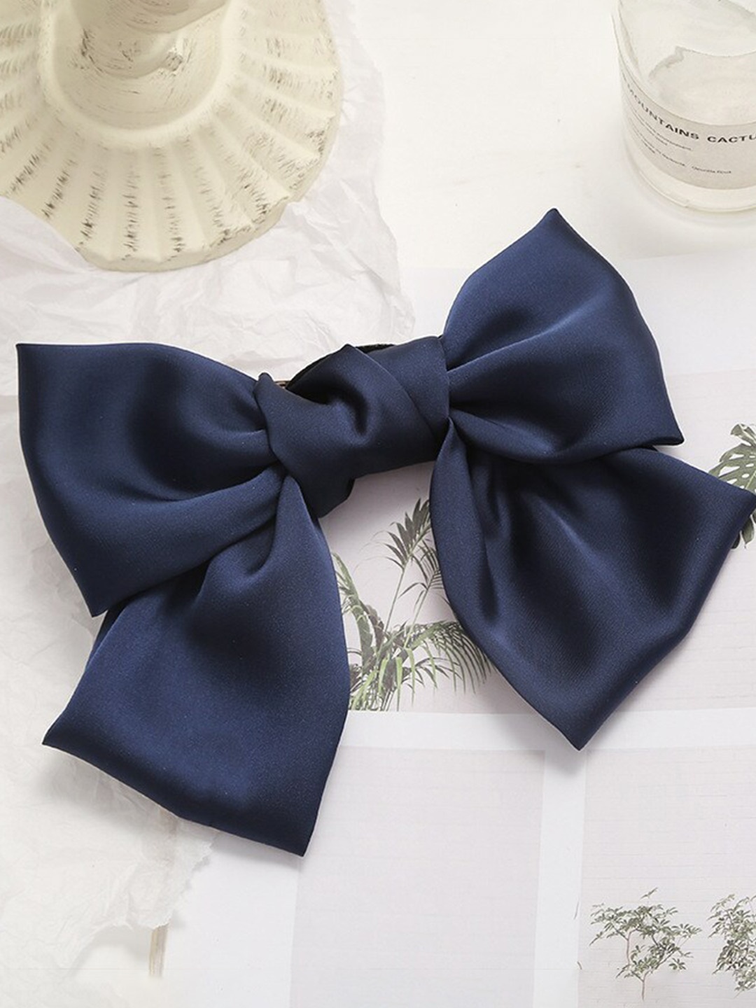

Shining Diva Fashion Girls French Barrette, Navy blue