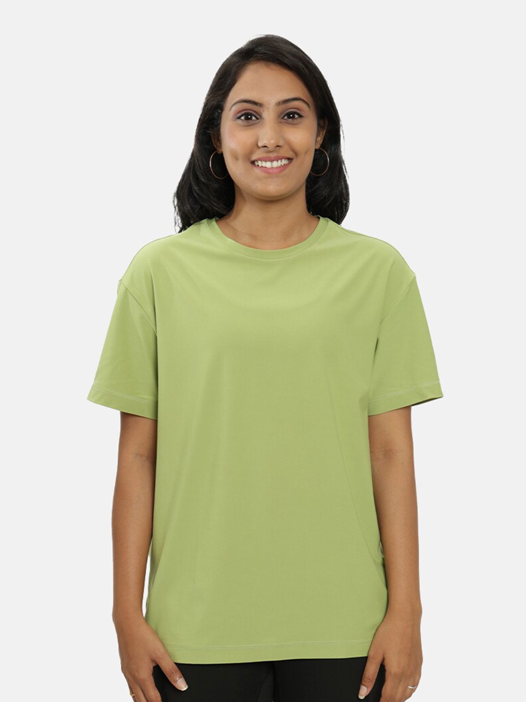 

Blissclub Round Neck Moisture Wicking Relaxed Fit T-shirt, Green