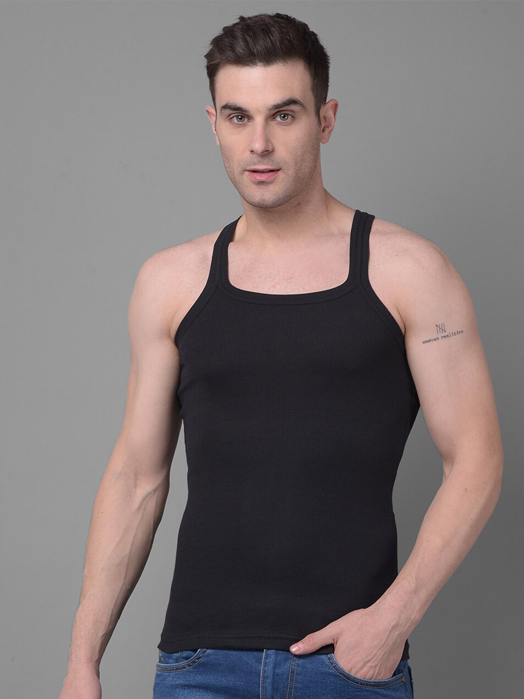 

Dollar Bigboss Pack of 2 Assorted Racerback Cotton Gym Vests MBB-01-PO1-CO1-S24