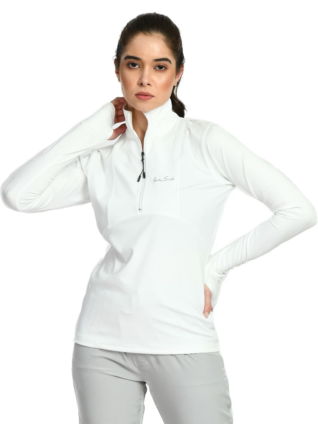 

Body Smith Mock Collar Anti Odour Sports T-shirt, White