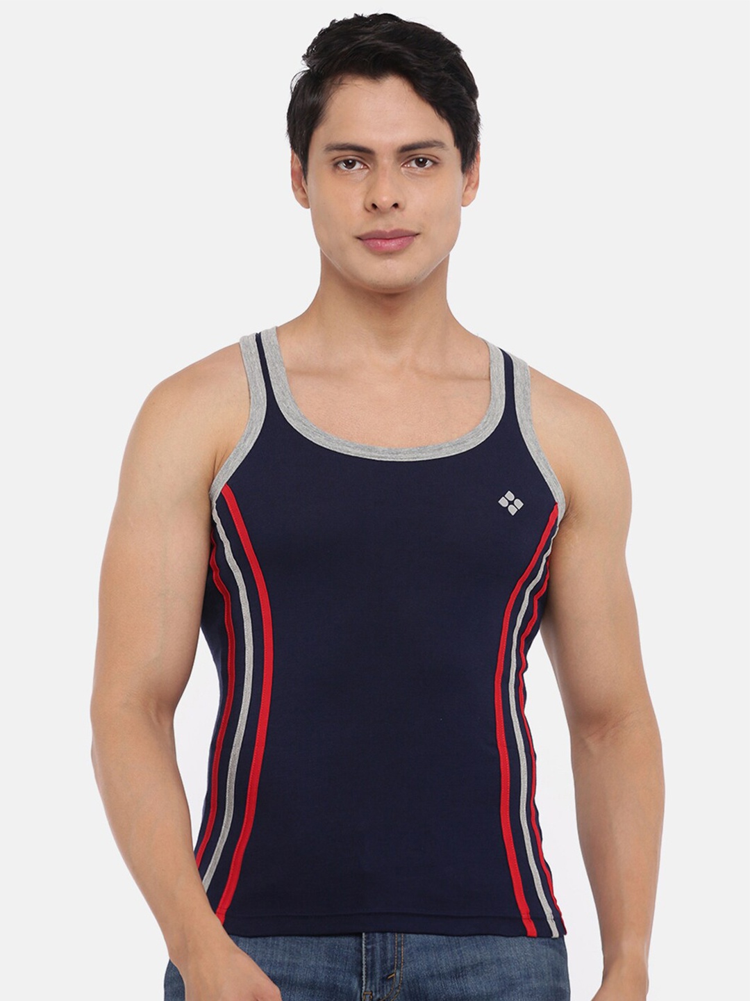 

Dollar Bigboss Men Cotton Racerback Styled Gym Vest, Assorted
