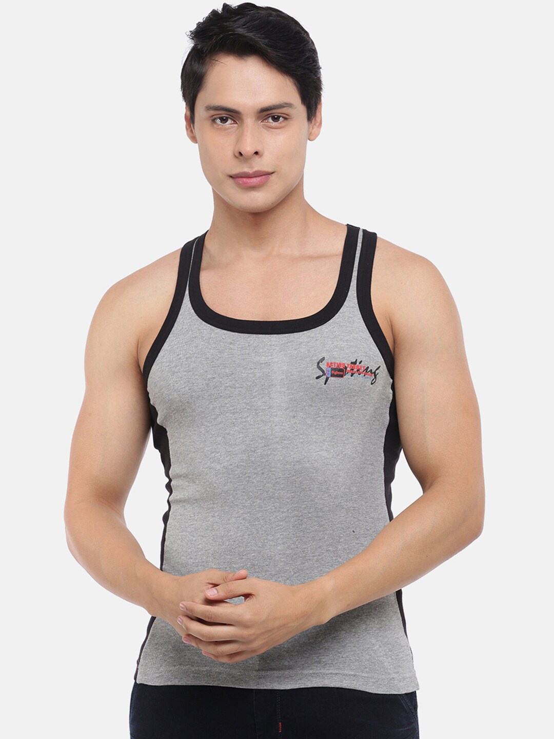 

Dollar Bigboss Assorted Cotton Racerback Styled Gym Vests MBB-16-PO1-CO2-S24