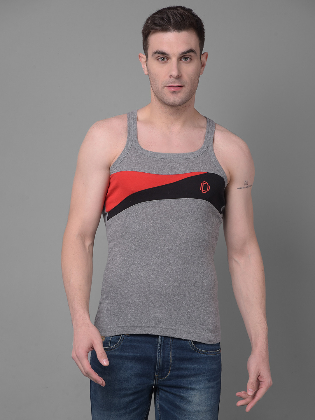 

Dollar Bigboss Super Combed Cotton Racerback Styled Gym Vest, Assorted