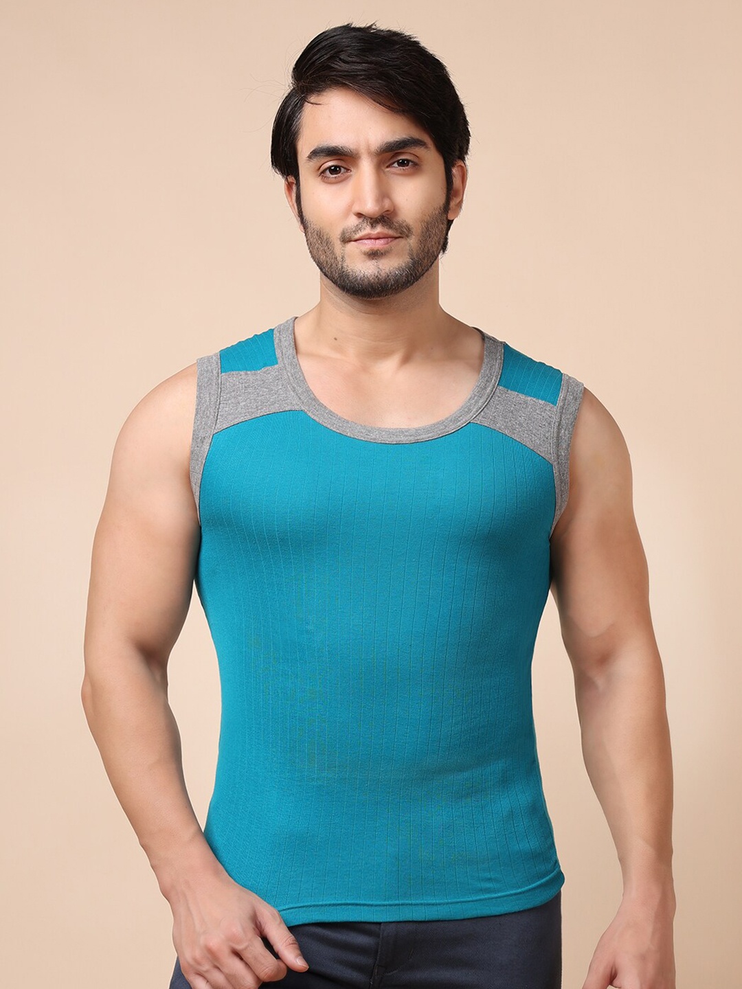 

Dollar Bigboss Assorted Ribbed Combed Cotton Racerback Styled Gym Vest MBB-05-PO1-CO3-S24
