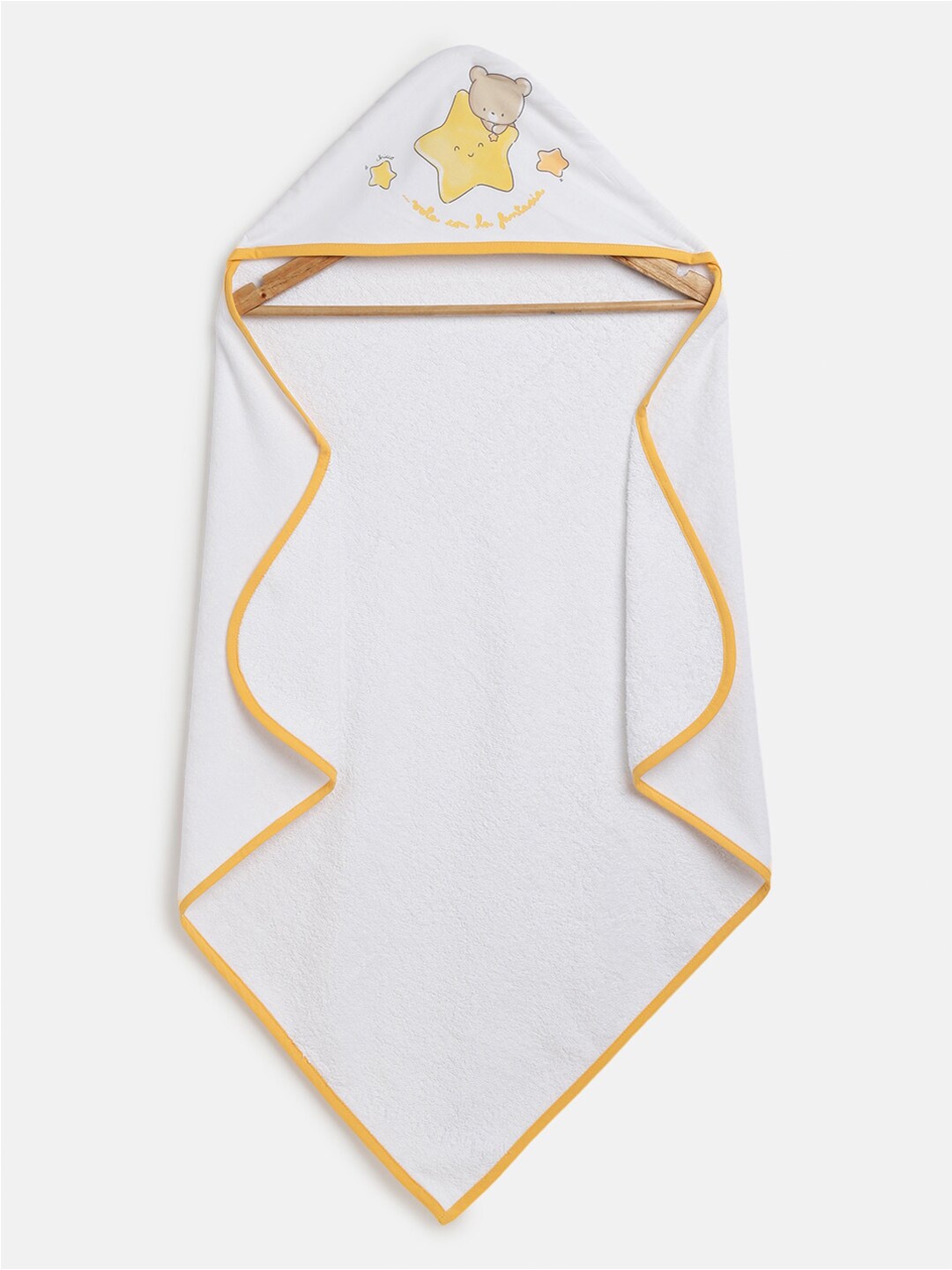 

Chicco Kids White Yellow Printed 350 Gsm Cotton Bath Towels