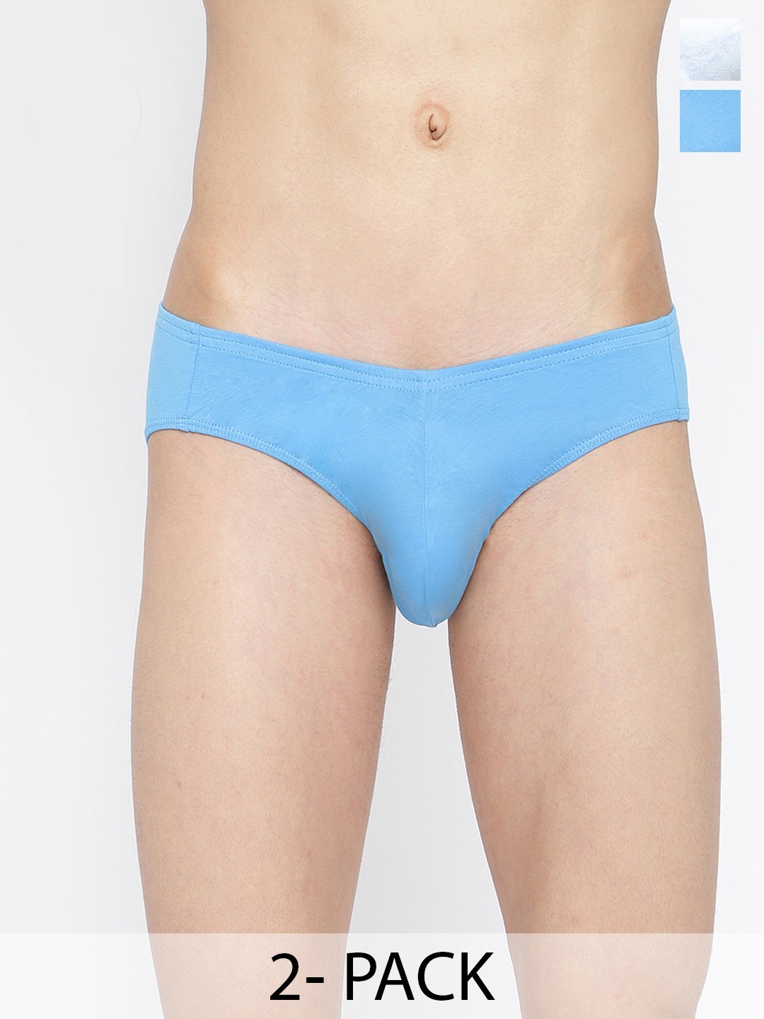 

La Intimo Pack Of 2 Anti Microbial Basic Briefs LIBR050B, Blue