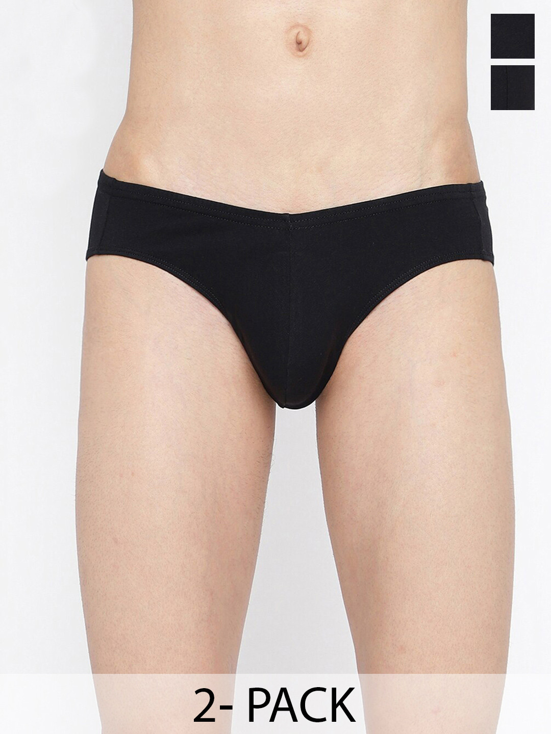 

La Intimo Pack Of 2 Anti Microbial Basic Briefs LIBR050B, Black