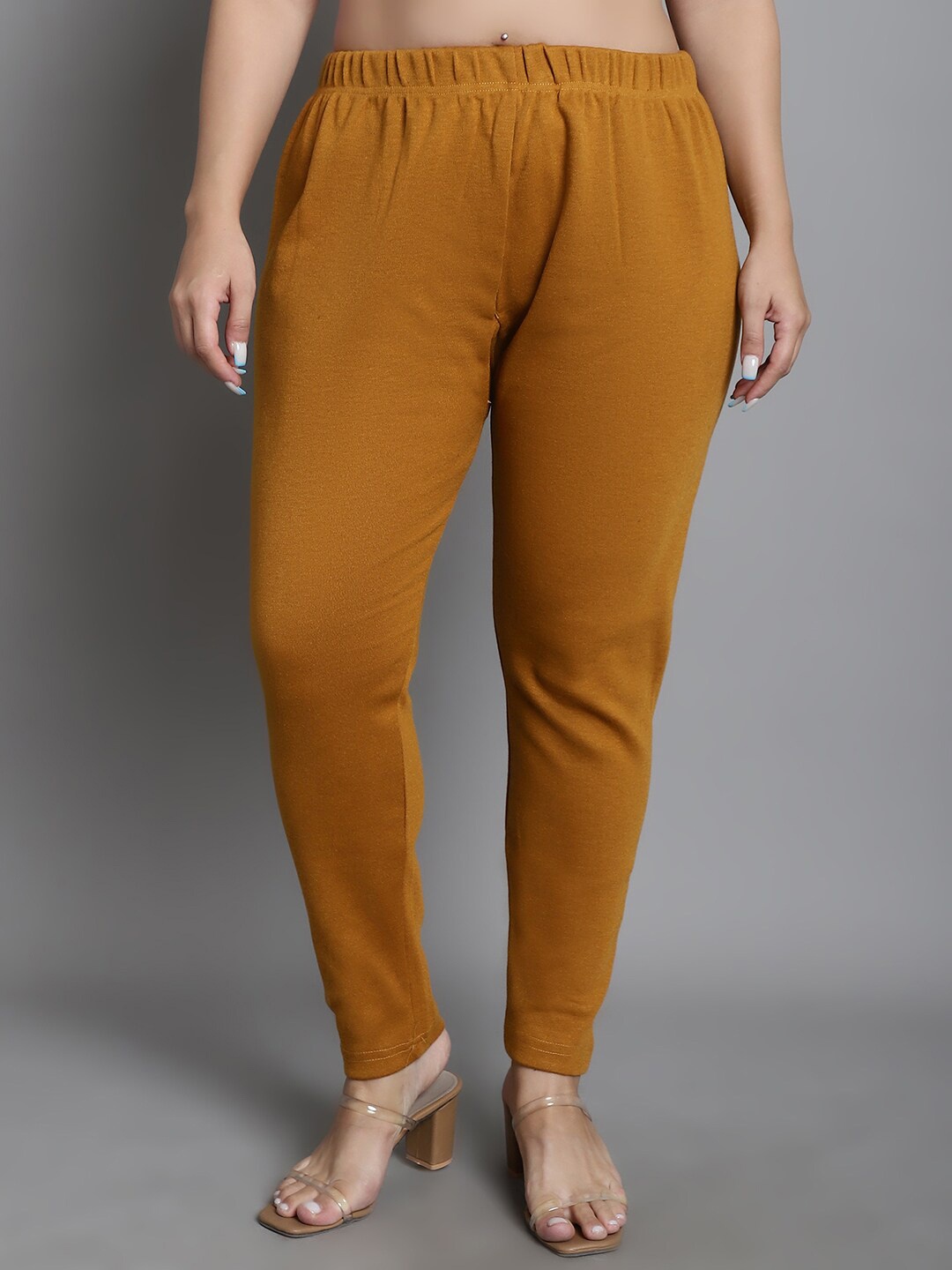

TAG 7 PLUS Mid-Rise Ankle-Length Legging, Mustard