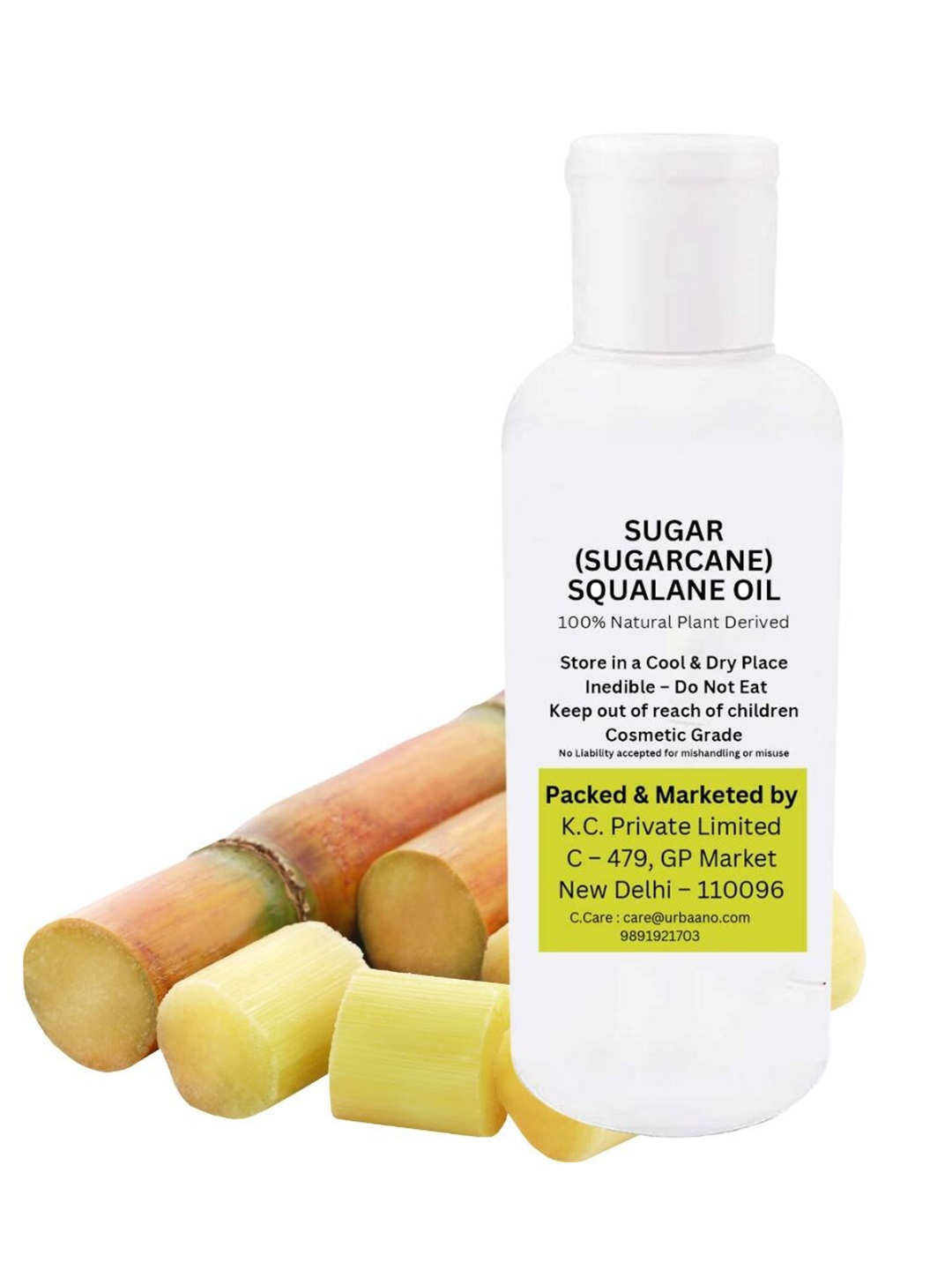 

Urbaano Herbal Sugarcane Squalane Face Oil - 100ml, White