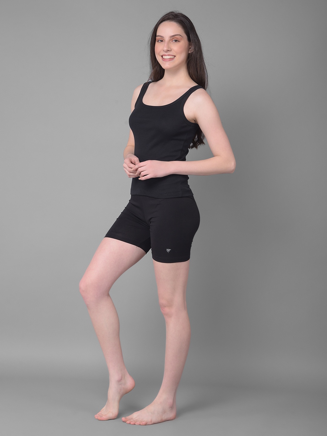 

Dollar Missy Pack of 1 Women Combed Cotton Camisole, Black