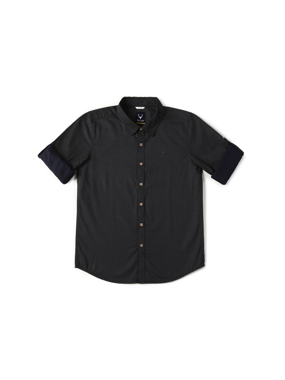 

Allen Solly Junior Boys Slim Fit Cotton Casual Shirt, Black
