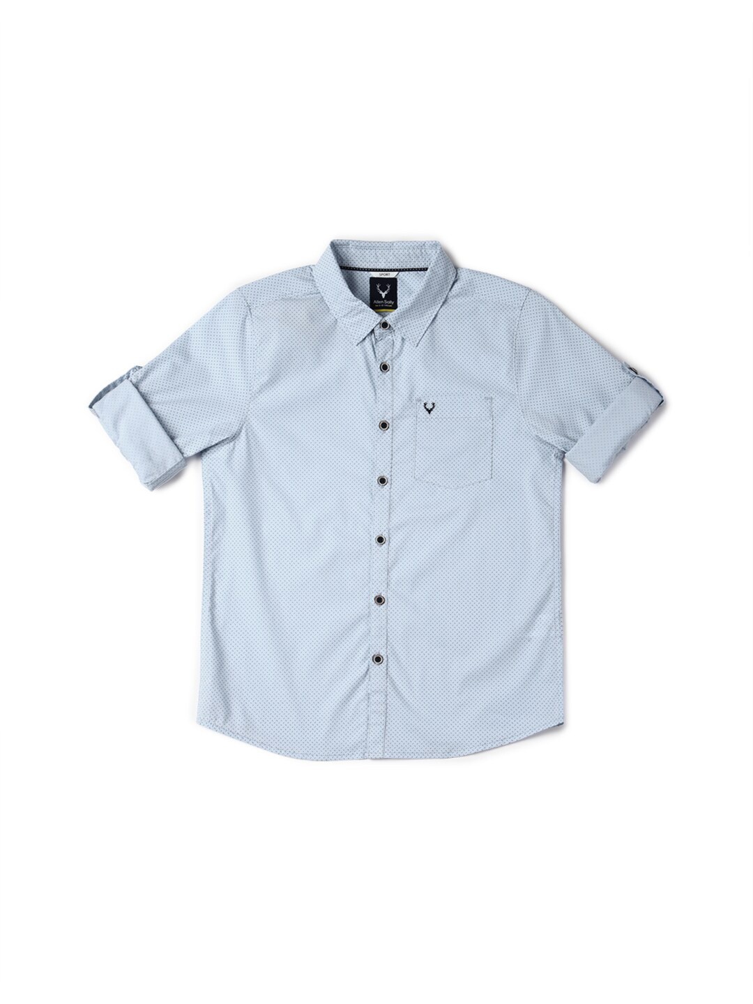 

Allen Solly Junior Boys Slim Fit Geometric Printed Casual Shirt, Blue
