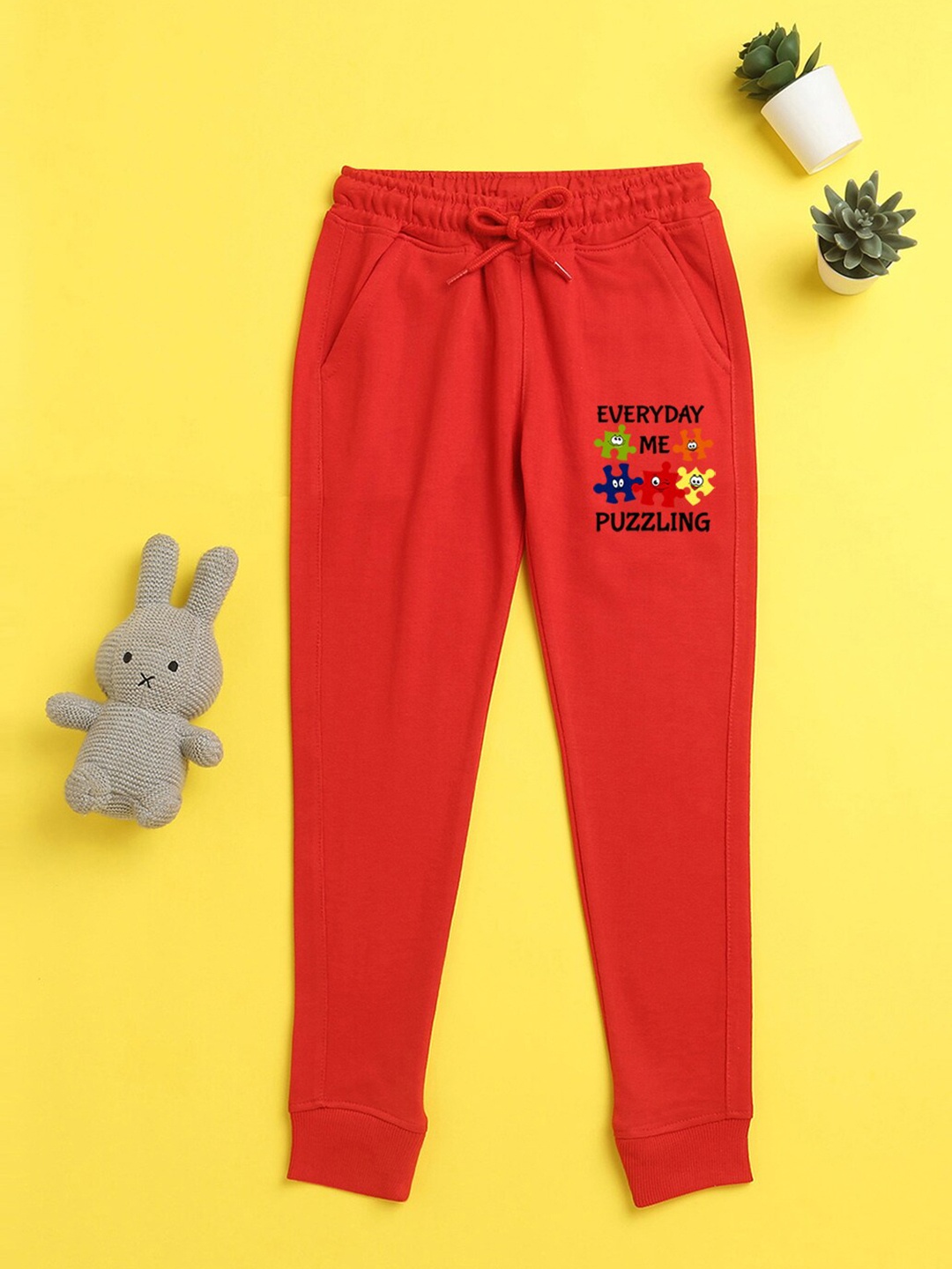 

BAESD Kids Mid-Rise Joggers, Red