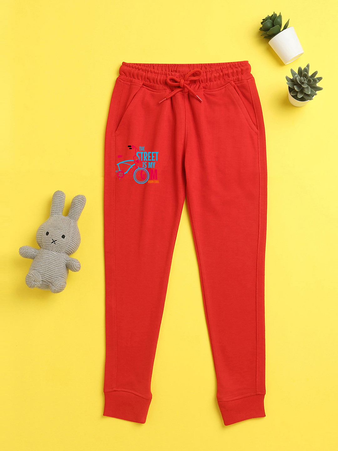 

BAESD Kids Mid-Rise Joggers, Red