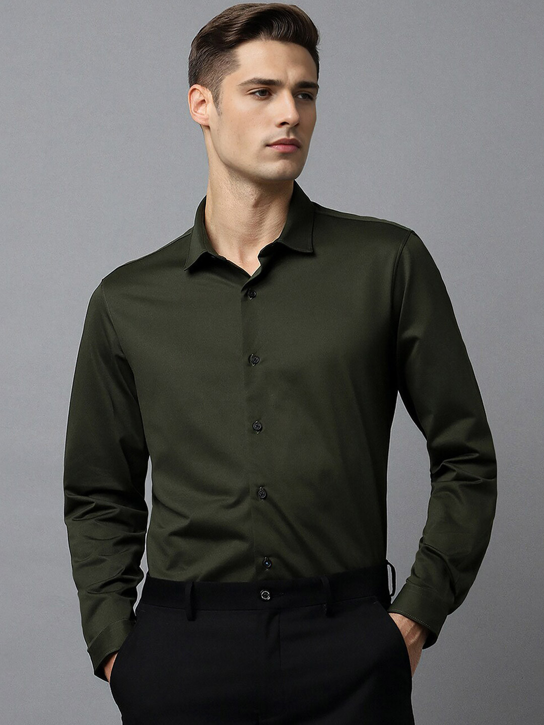 

Louis Philippe Sport Slim Fit Long Sleeves Casual Shirt, Green
