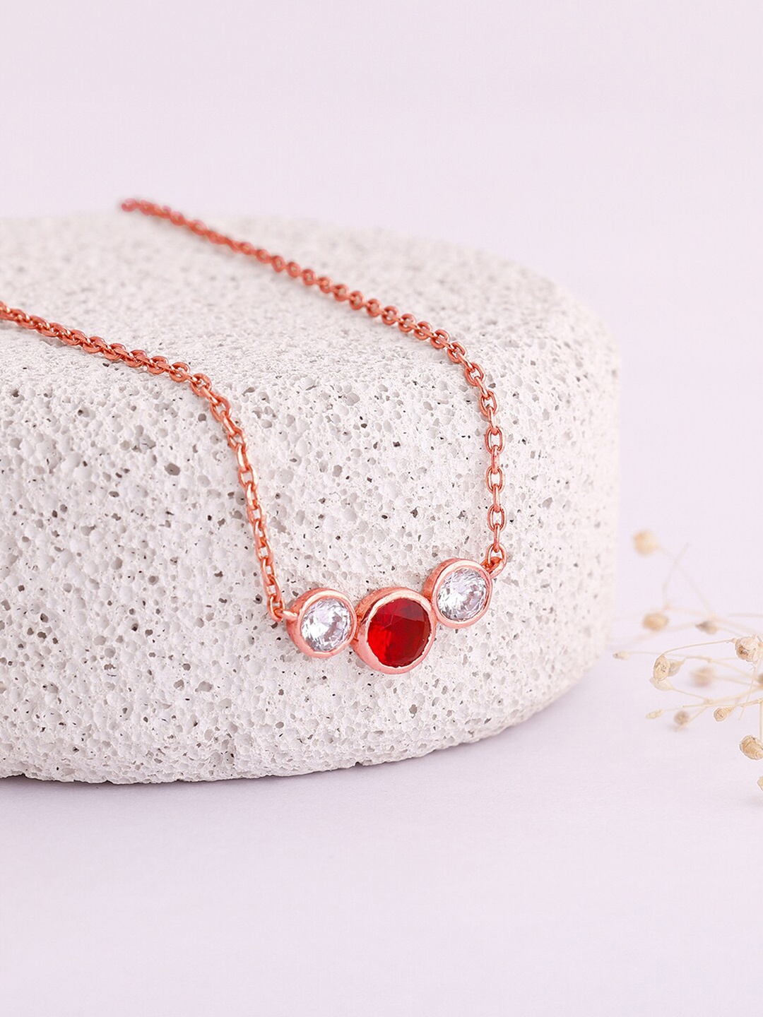 

GIVA 925 Sterling Silver Rose Gold-Plated Necklace
