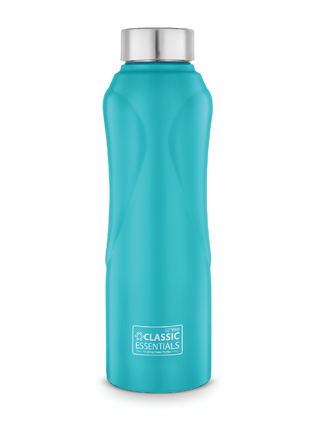

Classic Essentials Blue Stainless Steel Single Wall Curve Water Bottle 1 L