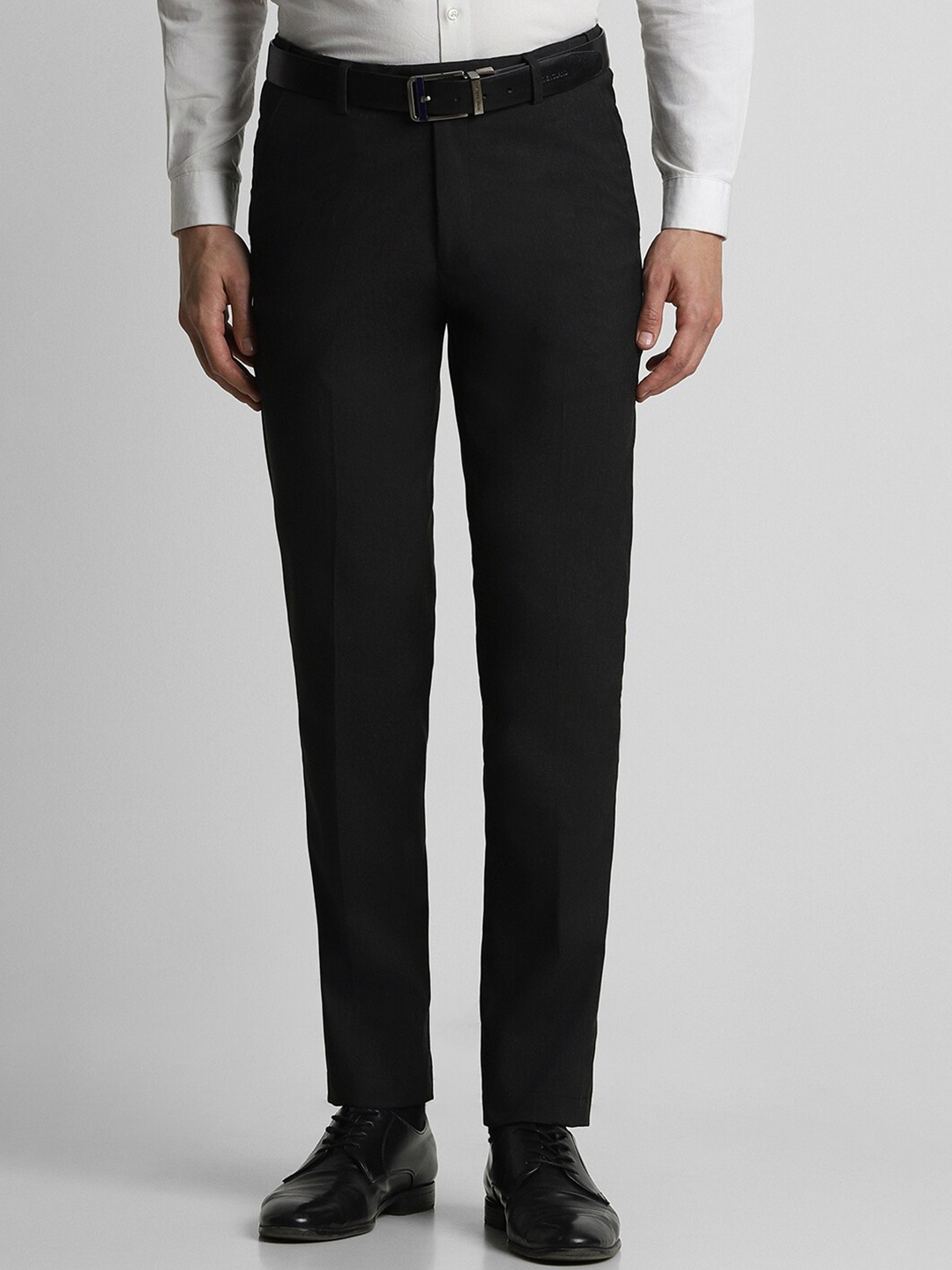 

Peter England Men Slim Fit Formal Trouser, Black