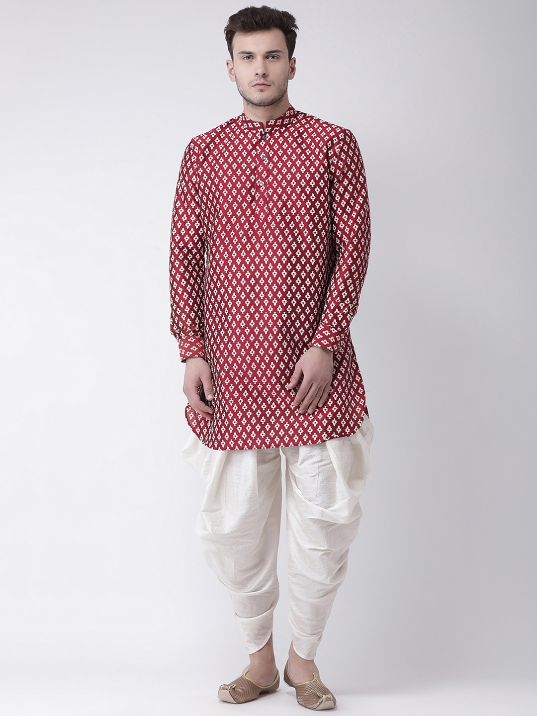 

DEYANN Ethnic Motifs Printed Regular Kurta with Patiala, Red