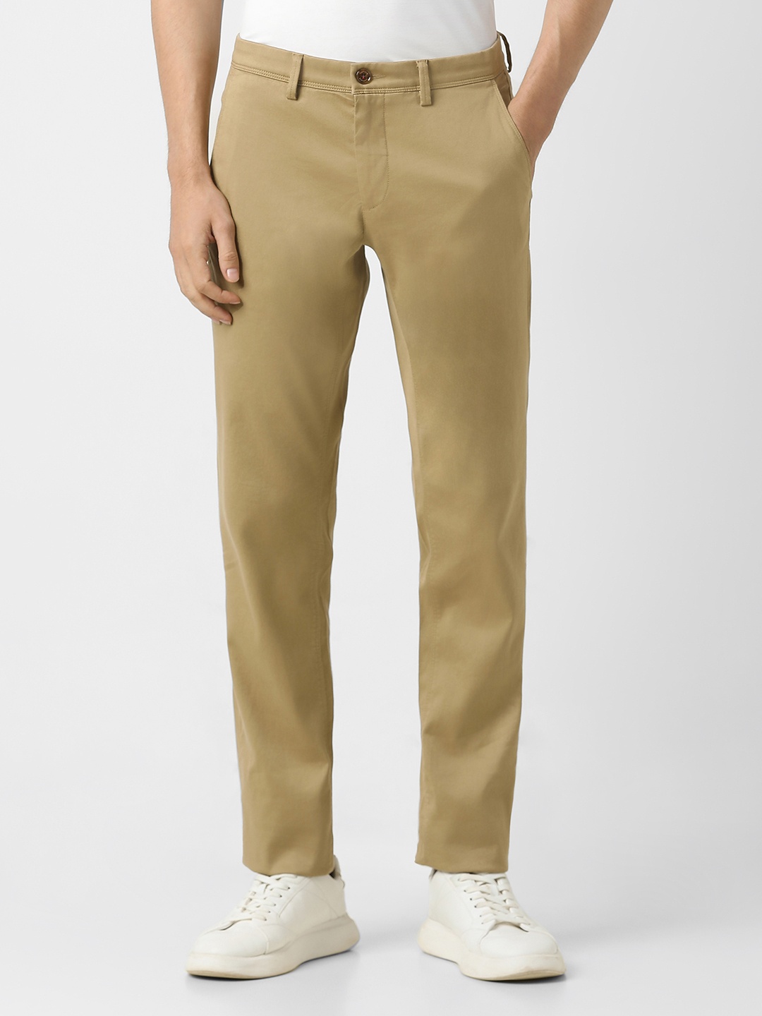 

Van Heusen Sport Men Slim Fit Mid Rise Trousers, Khaki