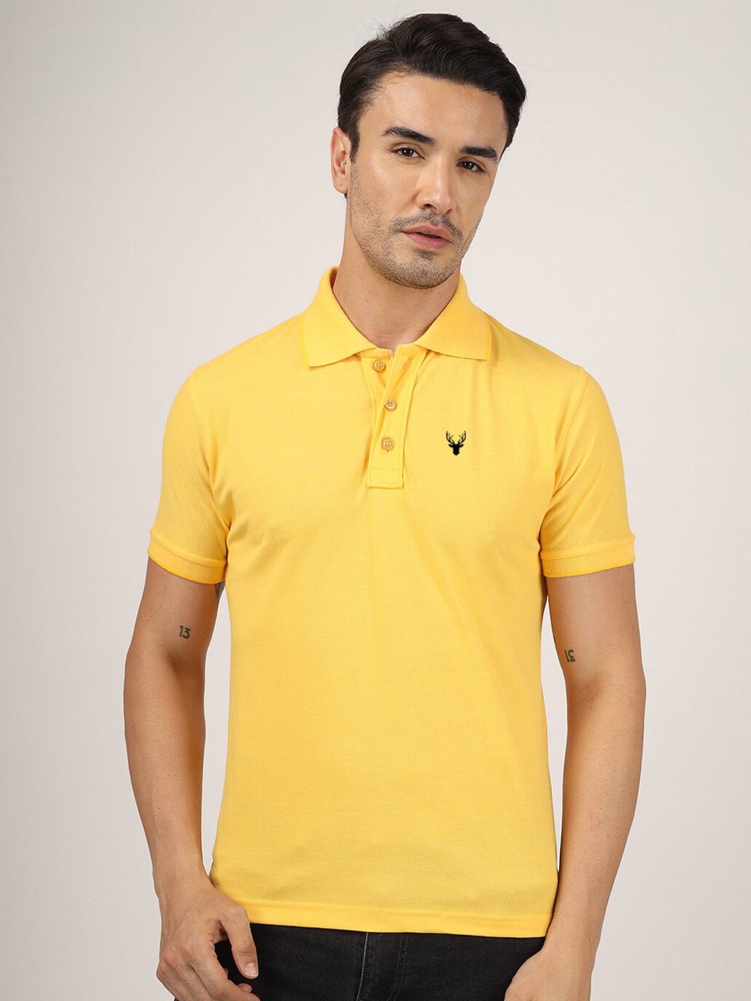 

Greylongg Polo Collar T-shirt, Yellow