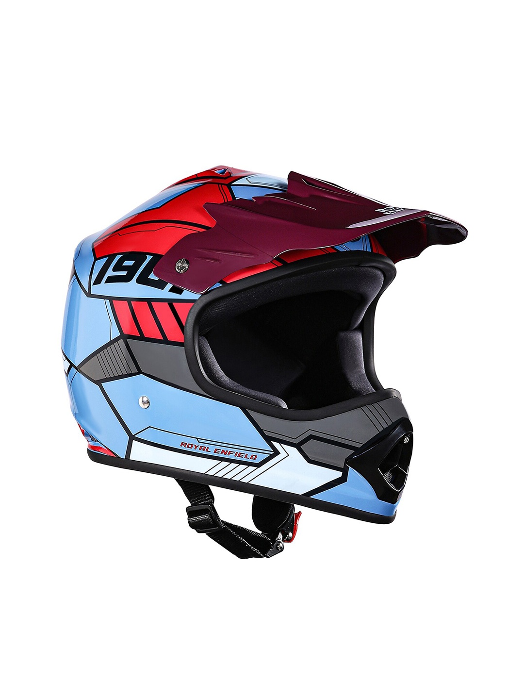 

Royal Enfield Motocross Kids Helmet, Blue