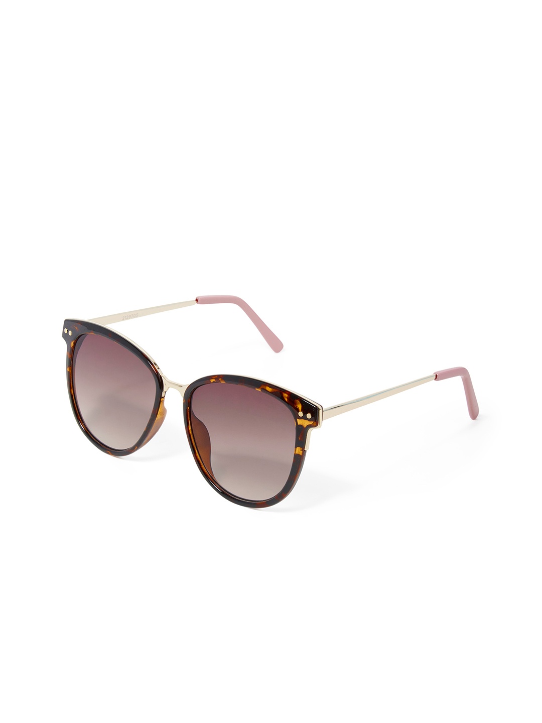 

Forever New Women Round Sunglasses 9357631103442, Brown