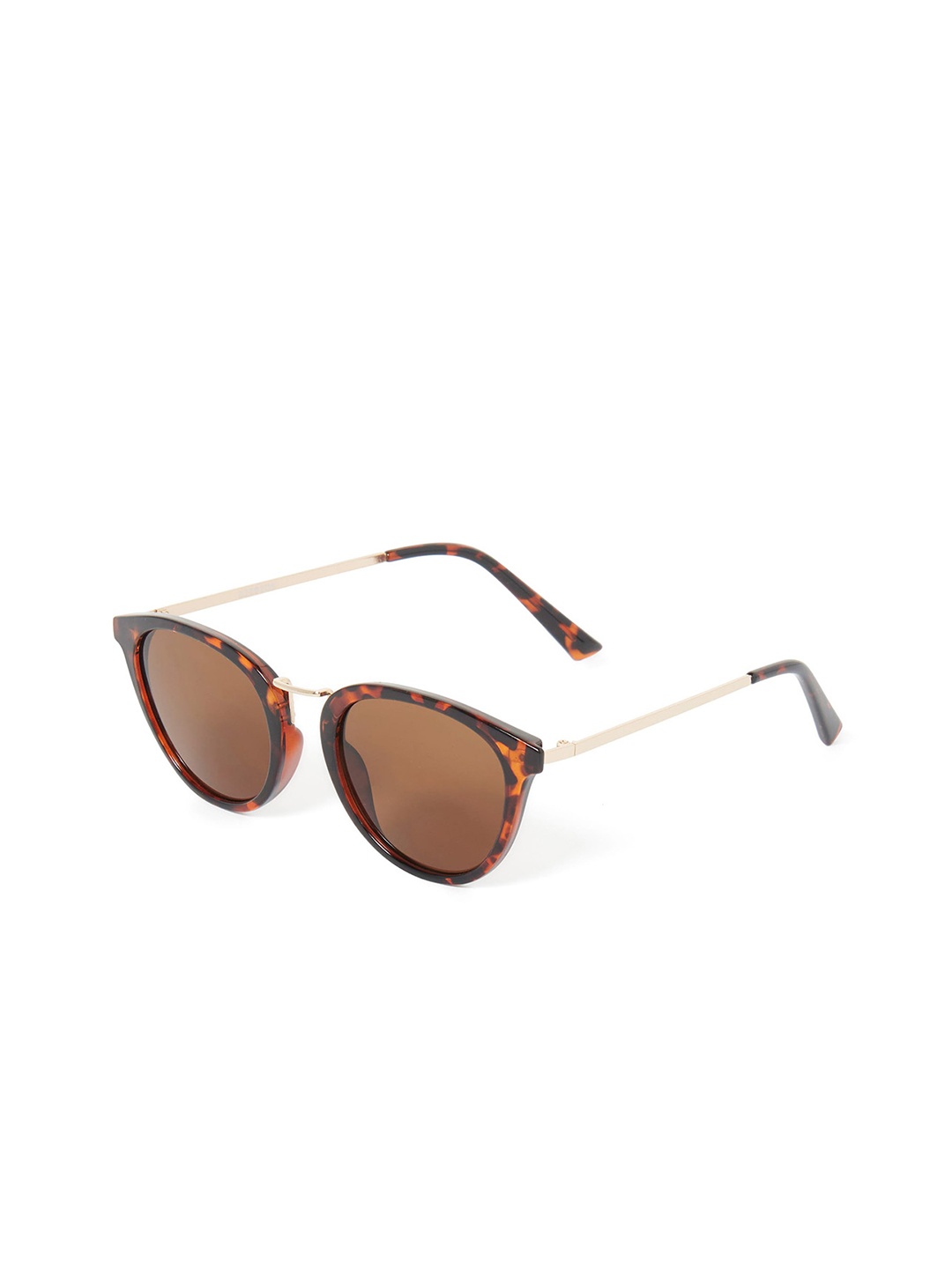 

Forever New Women Round Sunglasses 9357631479646, Brown