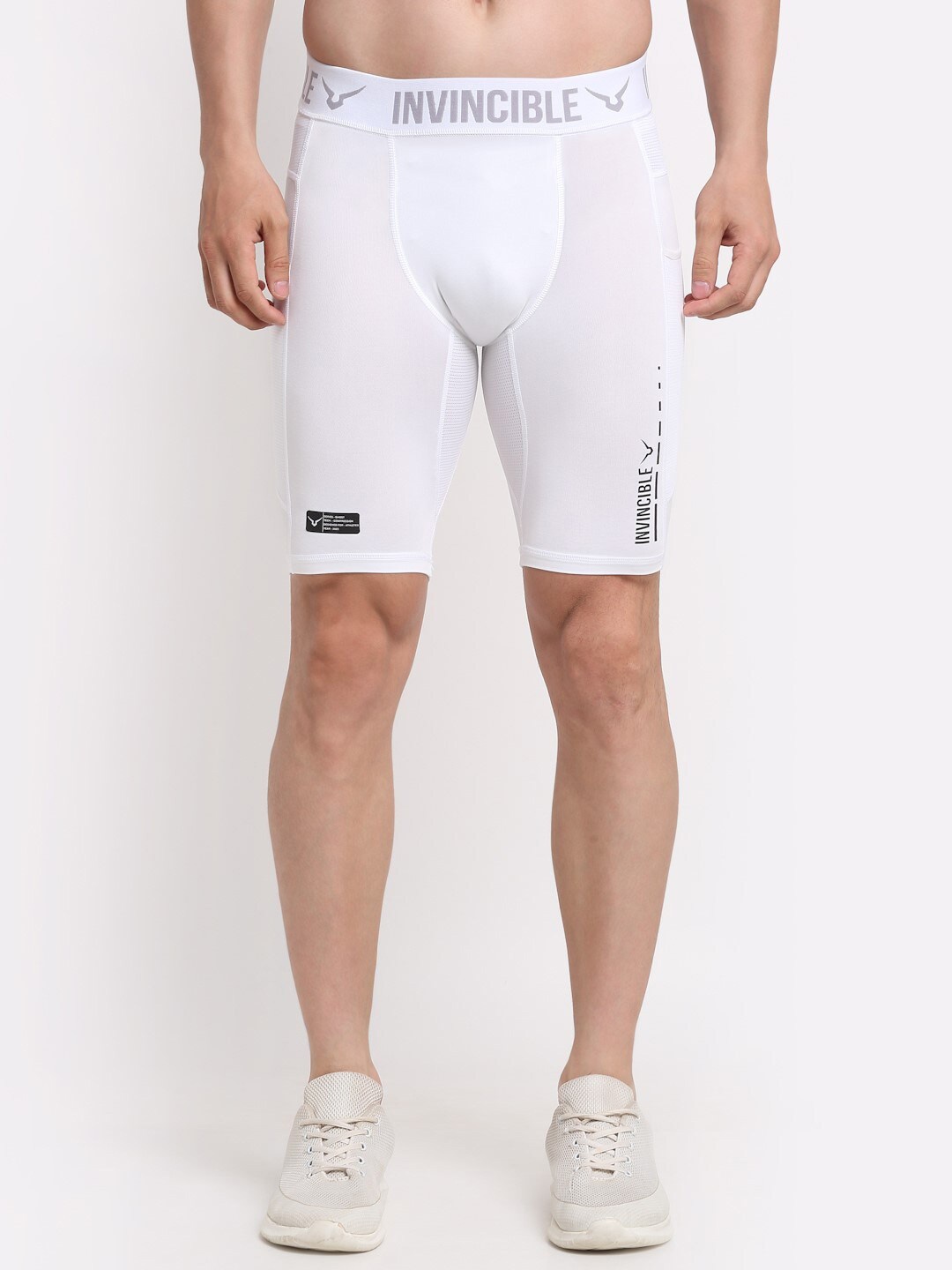 

Invincible Men Ghost Compression Shorts, White