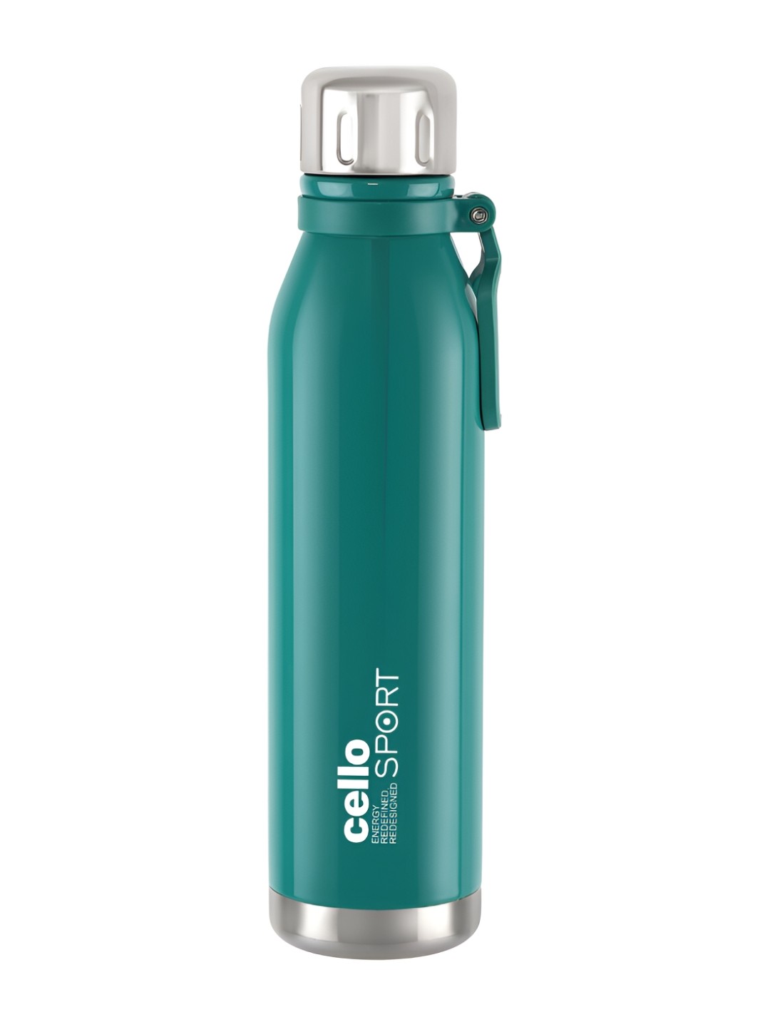 

Cello Green Typography Stainless Steel Vacuum Insulated Water Bottle 1100 ml