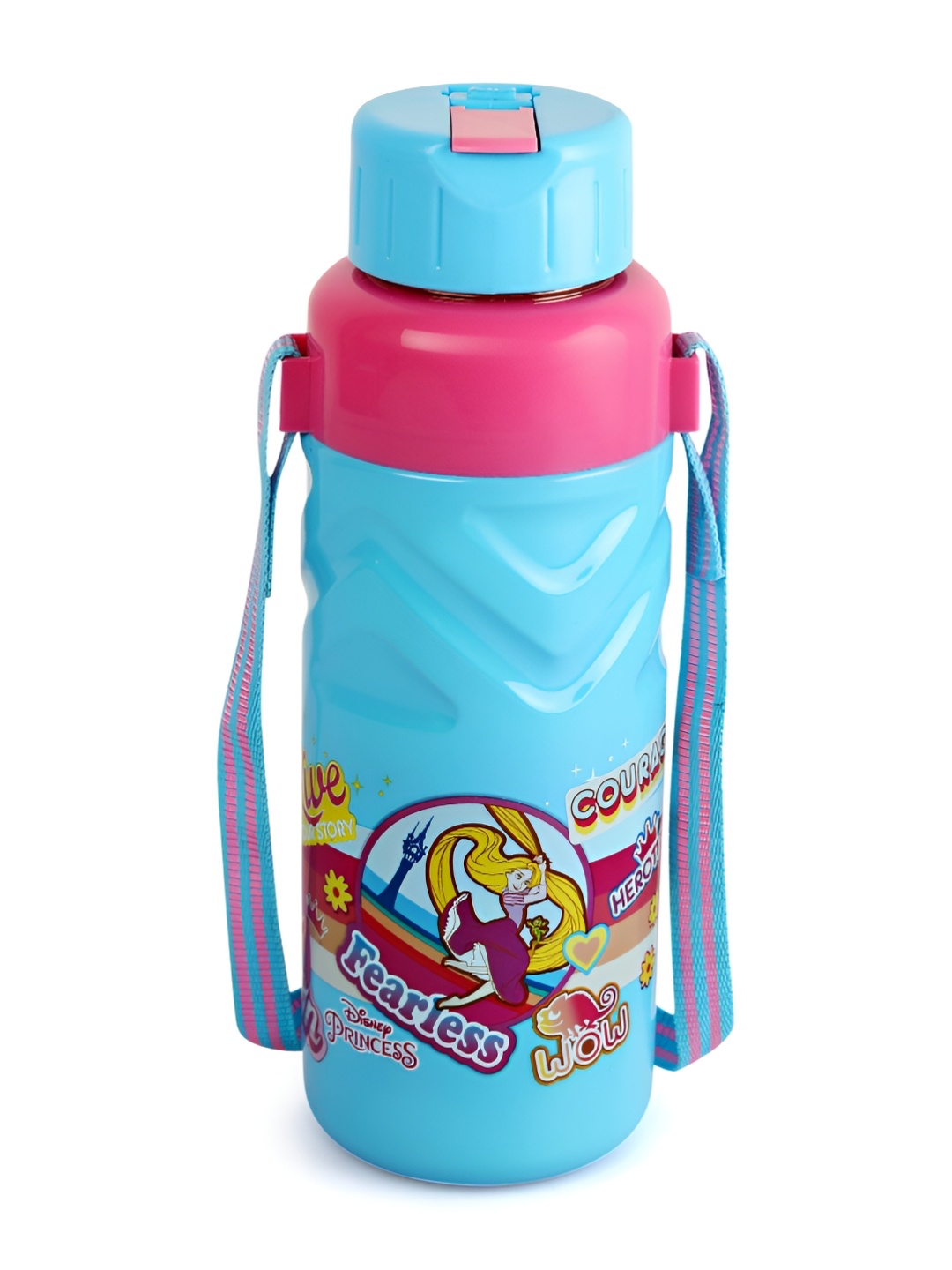 

Cello Blue & Pink Cartoon Characters Stainless Steel Vacuum Insulated Water Bottle 600 ml