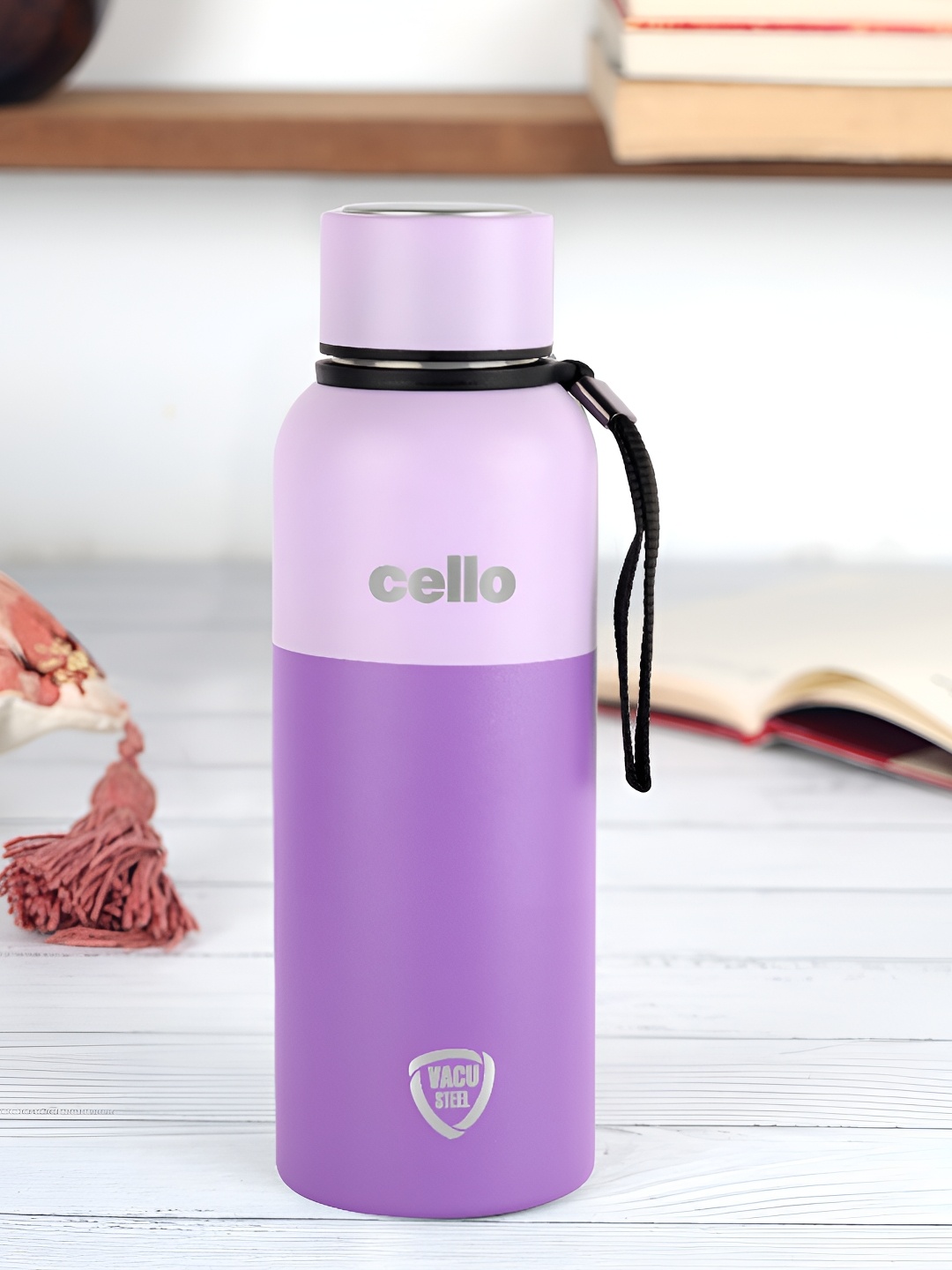 

Cello Neo Kent Violet Stainless Steel Double walled insulated Water Bottle 550 ml