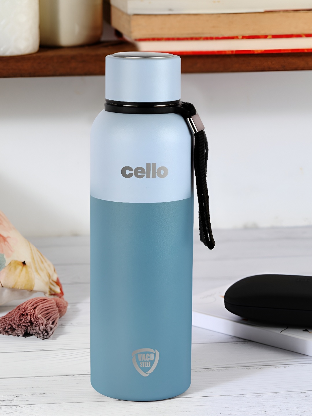 

Cello Neo Kent Blue Stainless Steel Double walled insulated Water Bottle 900 ml