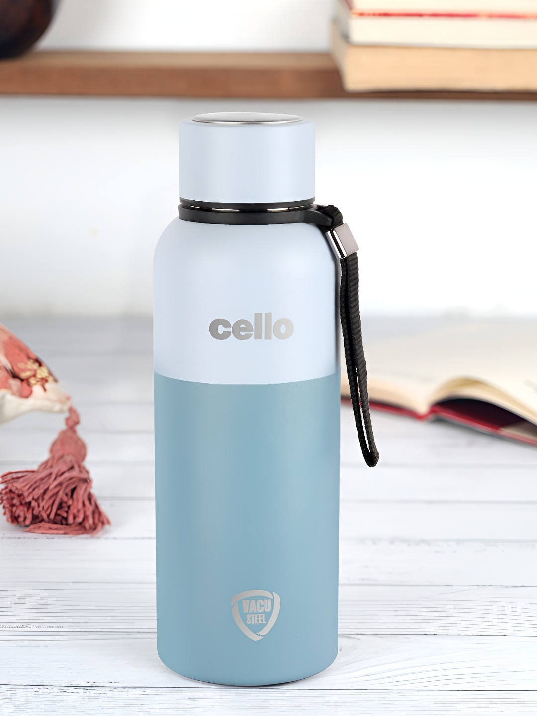 

Cello Neo Kent Blue Stainless Steel Double Walled Insulated Water Bottle 550 ml