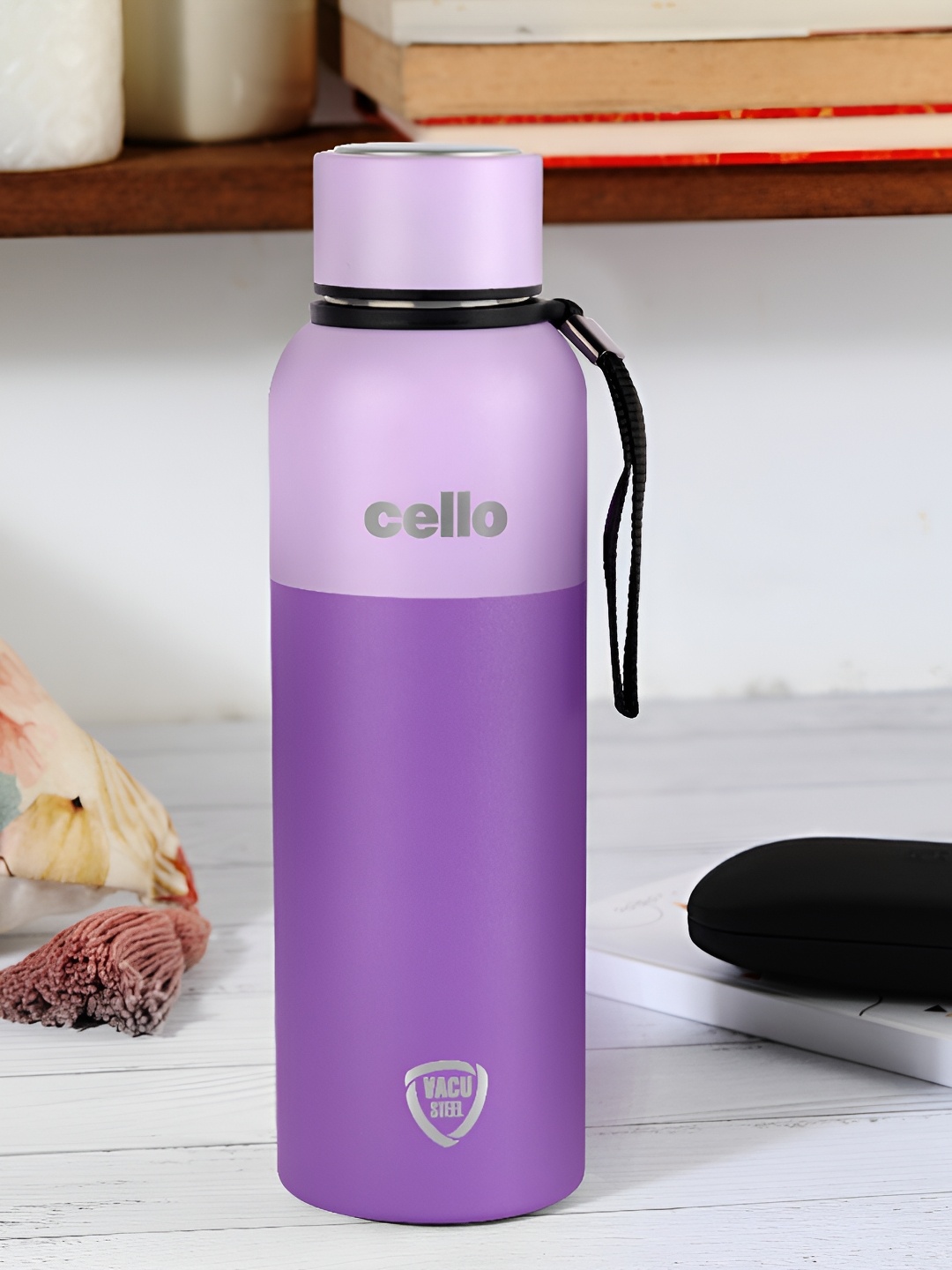 

Cello Neo Kent Violet Stainless Steel Double Walled Insulated Water Bottle 900 ml