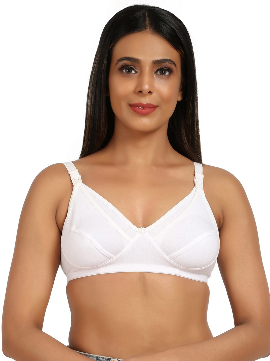

Mine4Nine Medium Coverage Maternity Bra All Day Comfort, White