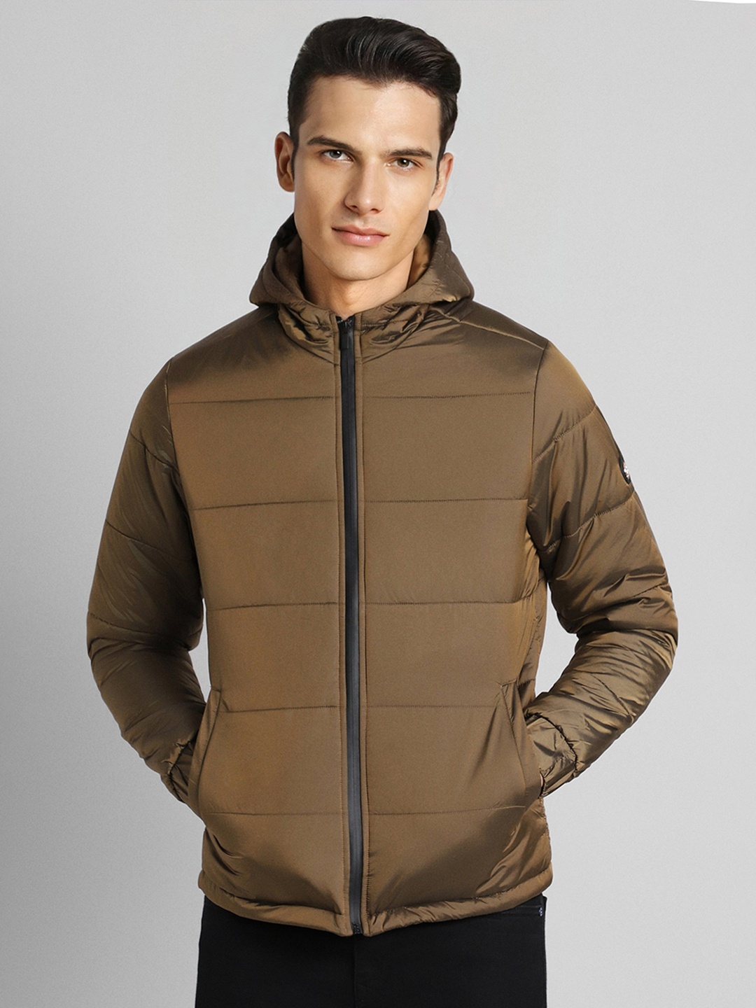 

SIMON CARTER LONDON Hooded Padded Jacket, Brown