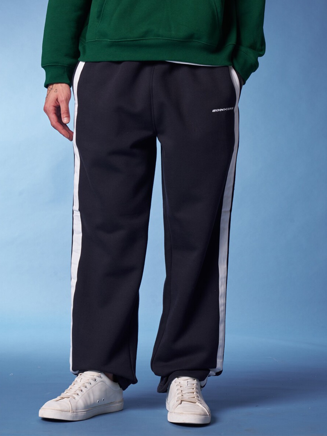 

Bonkers Corner Men Straight Fit Track Pants, Navy blue