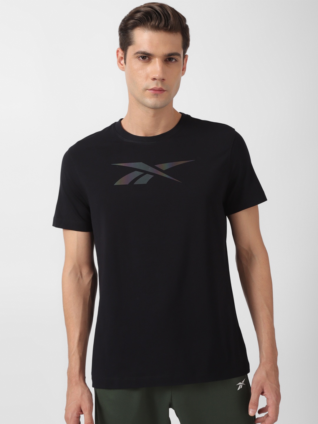 

Reebok Brand Logo Printed Ultra Comfort T-shirt, Black