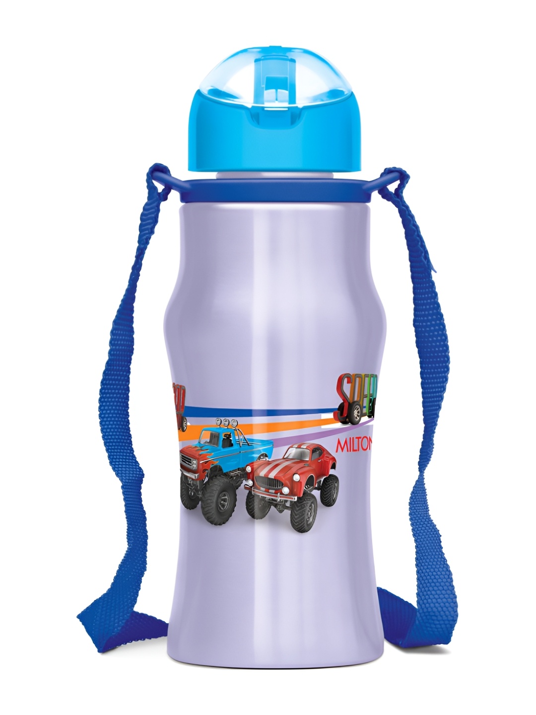 

Milton Gaiety 450 Purple Printed Stainless Steel Water Bottle 415 ML