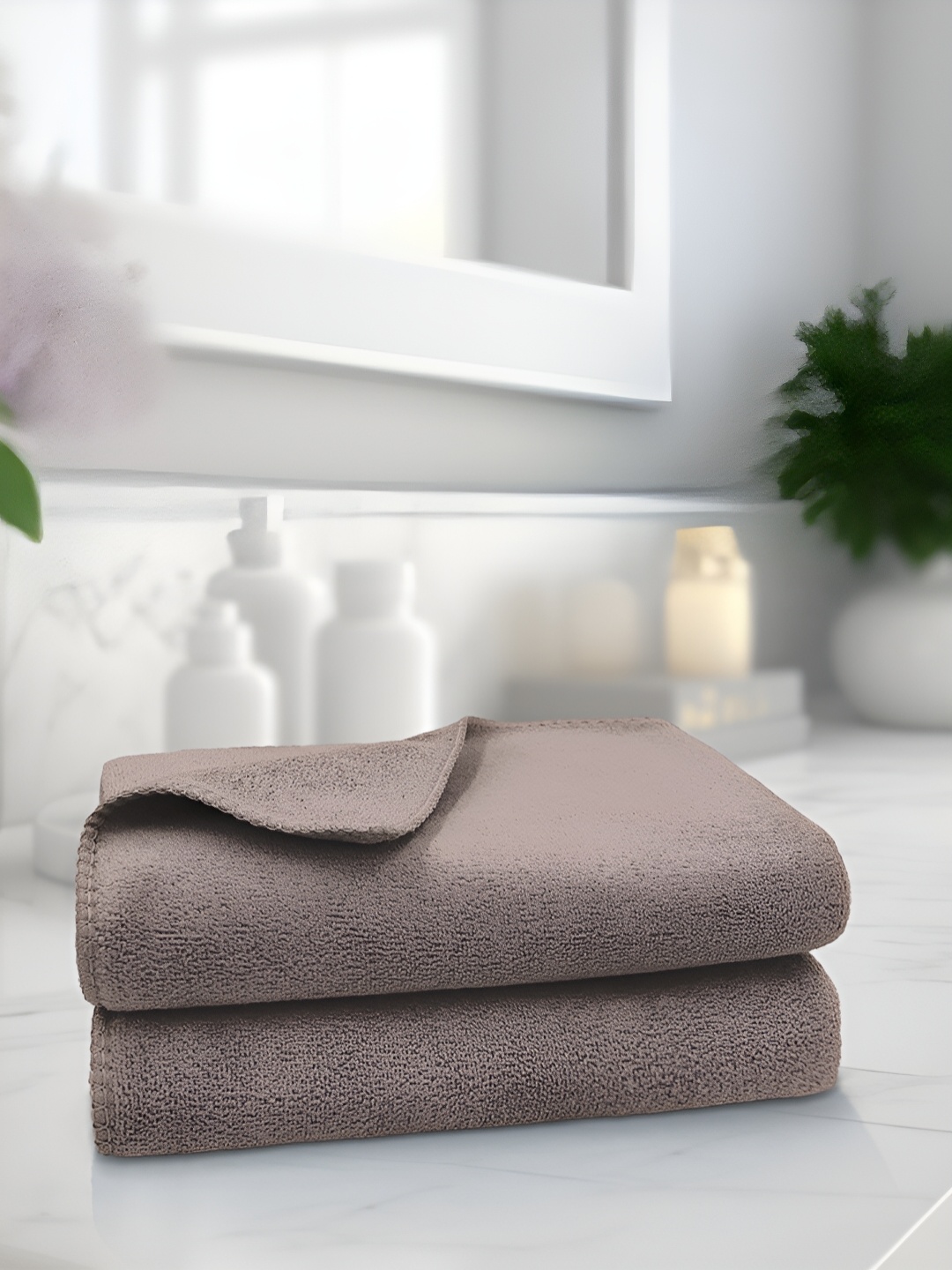 

Sassoon Grey 2 Pieces 450 GSM Microfiber Hand Towels