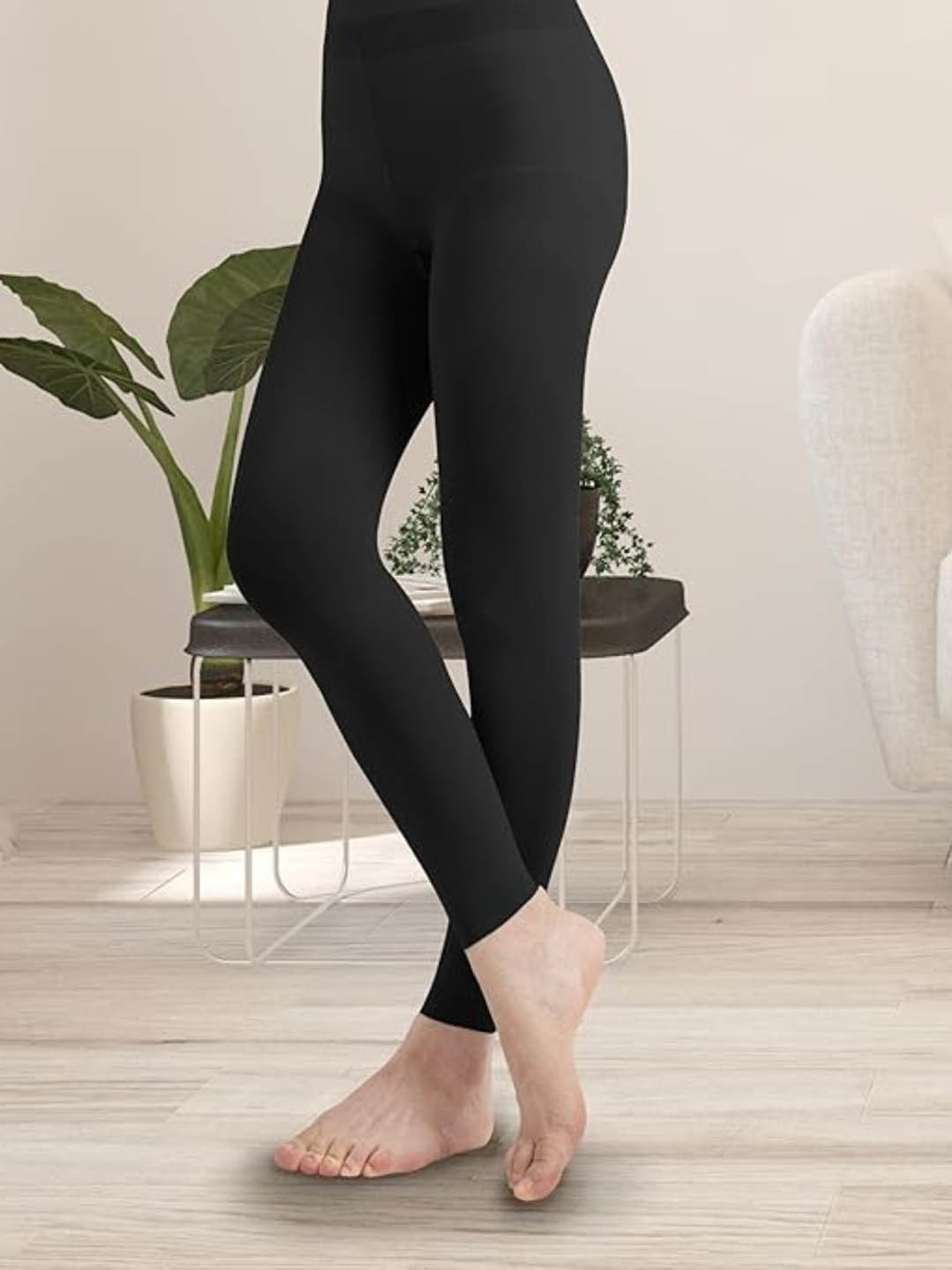 

EL REGALO Women Ankle Length Leggings, Black