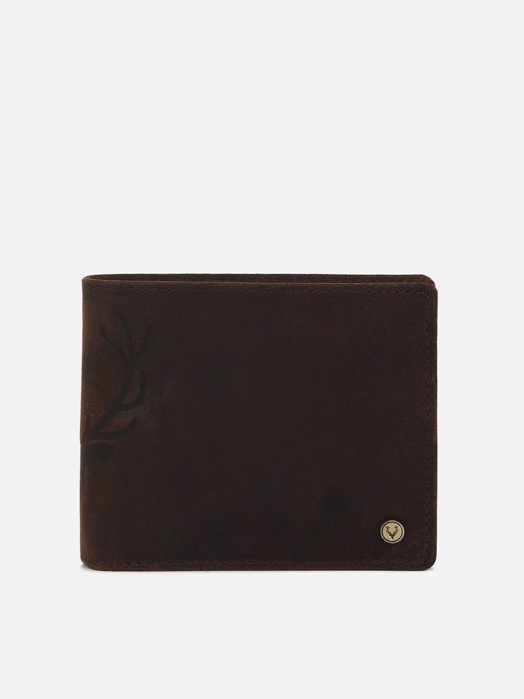 

Allen Solly Men Leather Two Fold Wallet, Brown