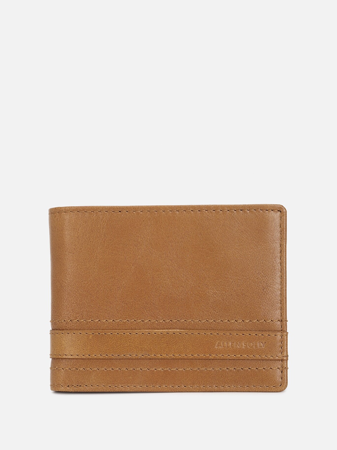 

Allen Solly Men Leather Two Fold Wallet, Brown